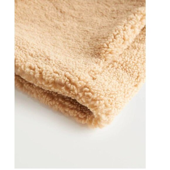 Mango Hooded Faux Shearling Jacket Size XS NEW WITH TAG! - Picture 3 of 6